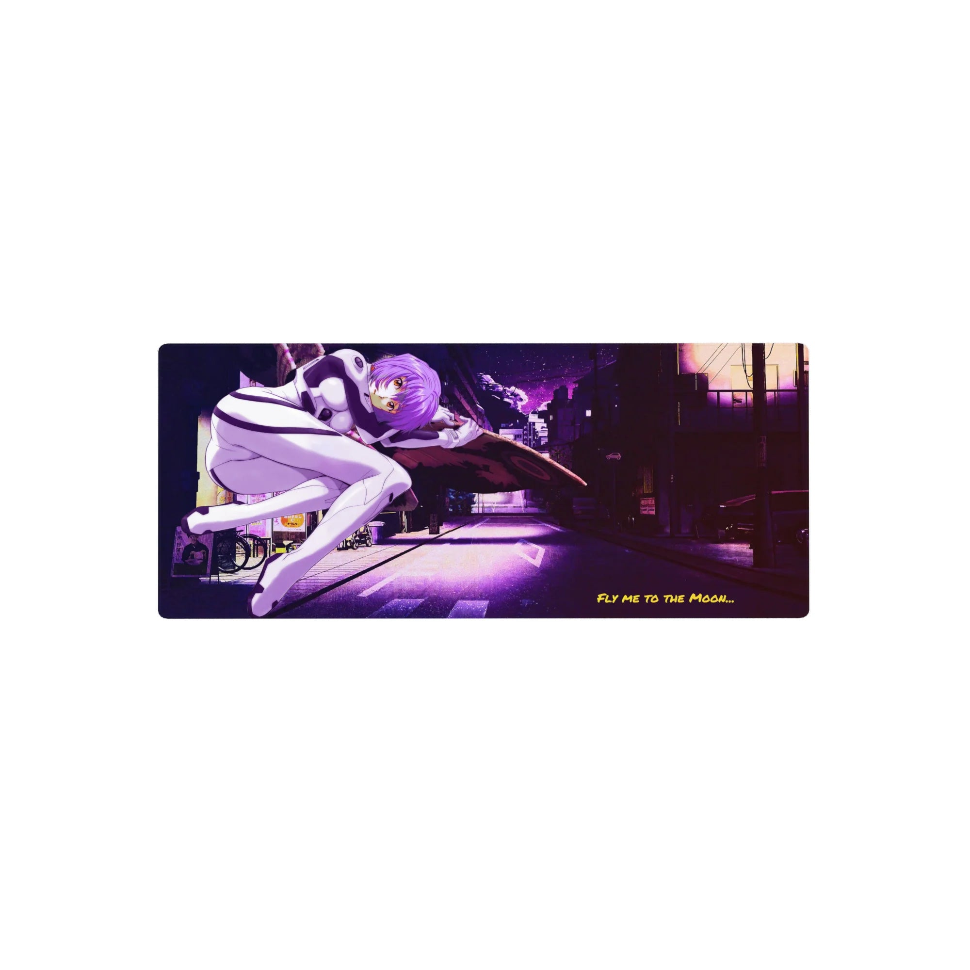 Evangelion - Anime Mouse Pad and Desk Pad - Moonlit Drift - AniChan