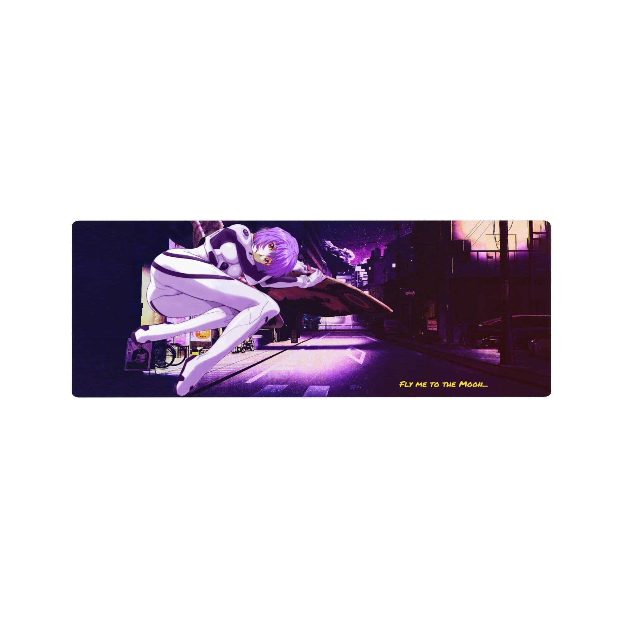 Evangelion - Anime Mouse Pad and Desk Pad - Moonlit Drift - AniChan