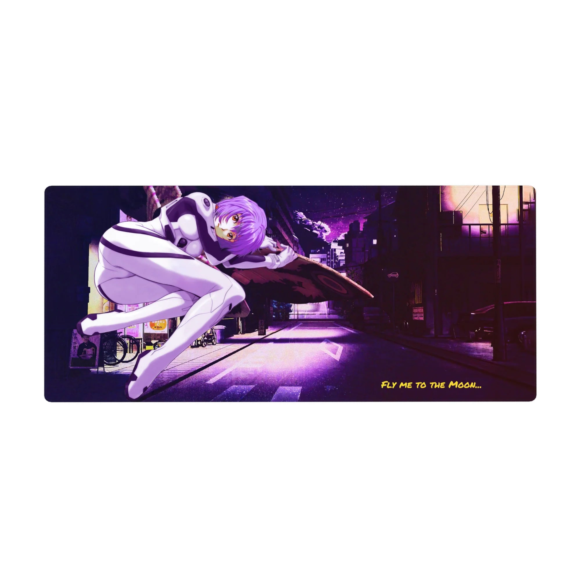 Evangelion - Anime Mouse Pad and Desk Pad - Moonlit Drift - AniChan