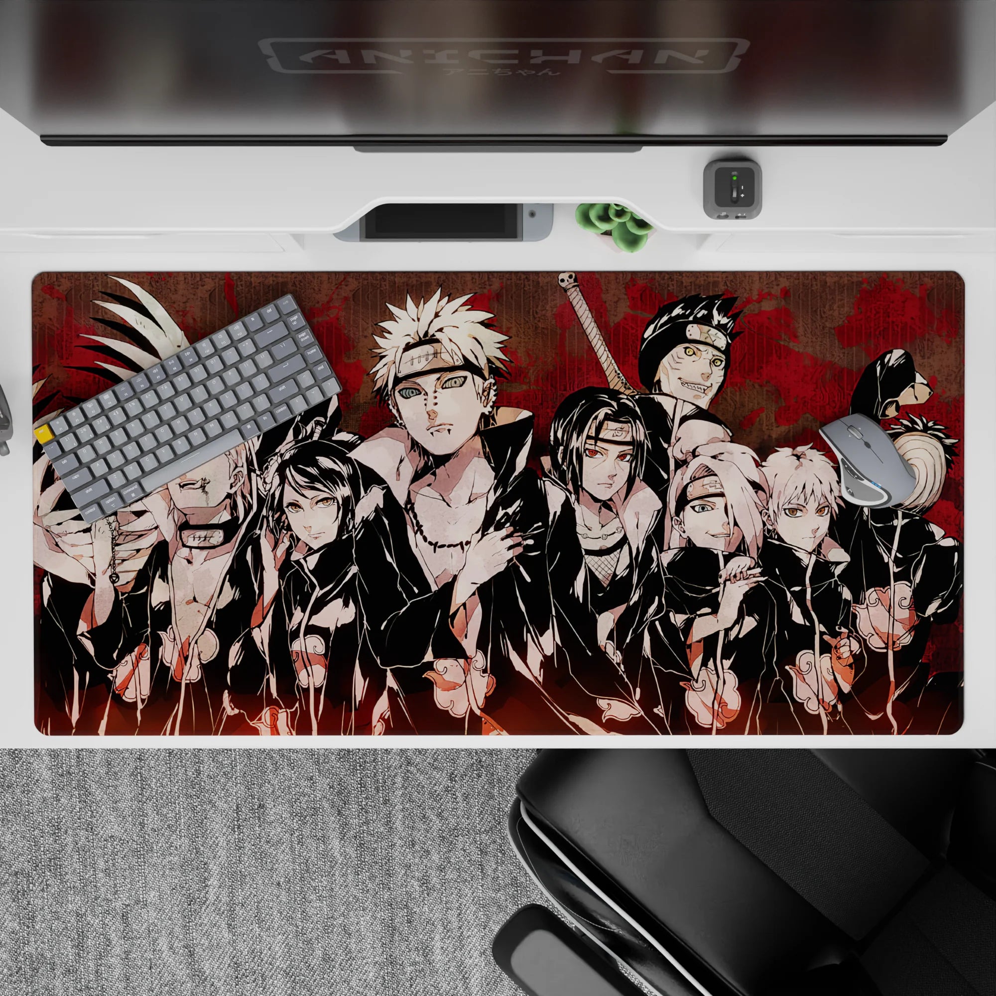 Naruto Deskmat | Mousepad | Deskpad - Akatsuki Alliance - AniChan