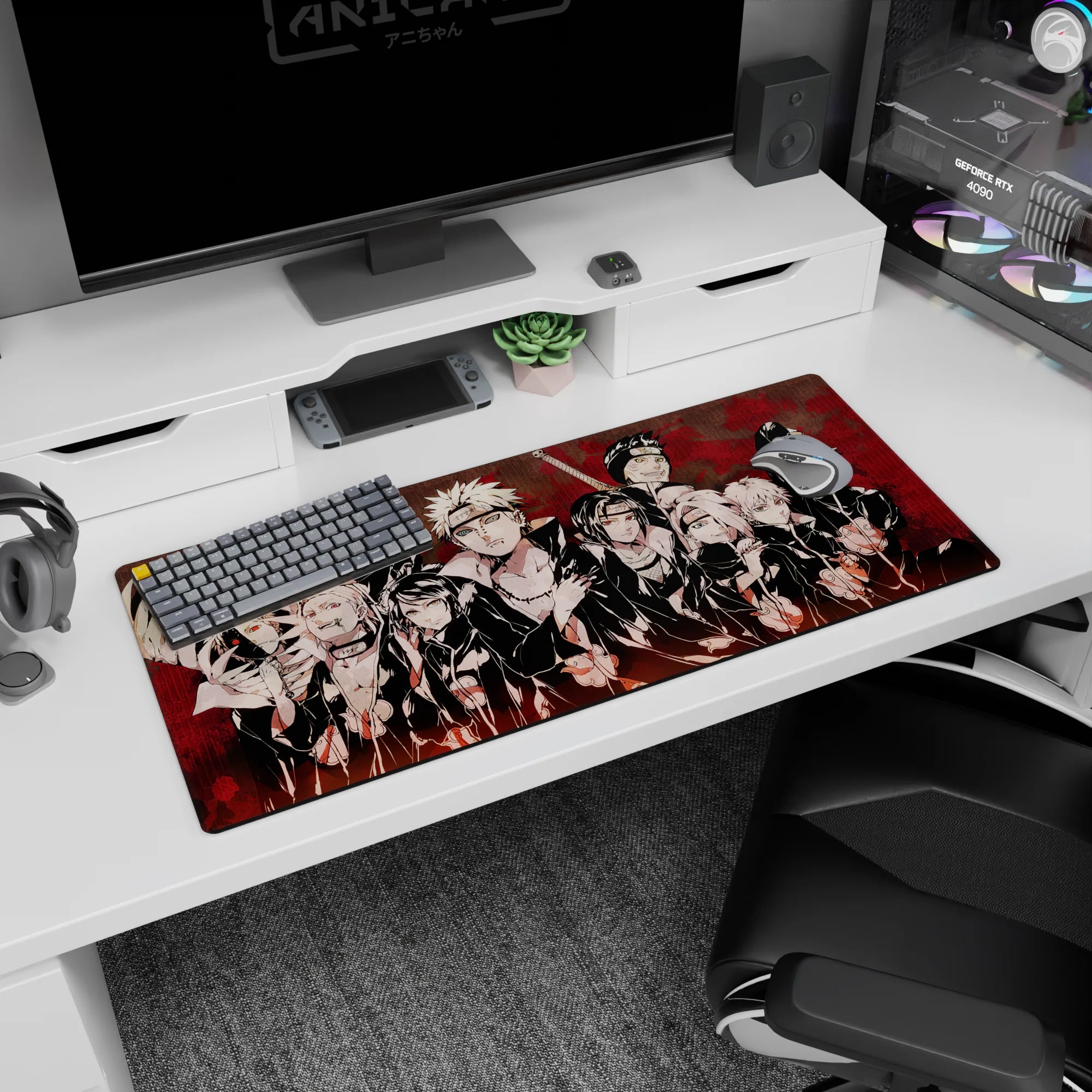 Naruto Deskmat | Mousepad | Deskpad - Akatsuki Alliance - AniChan