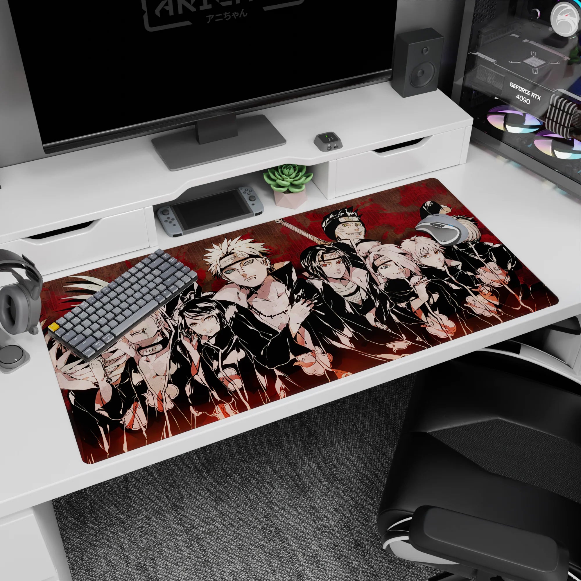 Naruto Deskmat | Mousepad | Deskpad - Akatsuki Alliance - AniChan