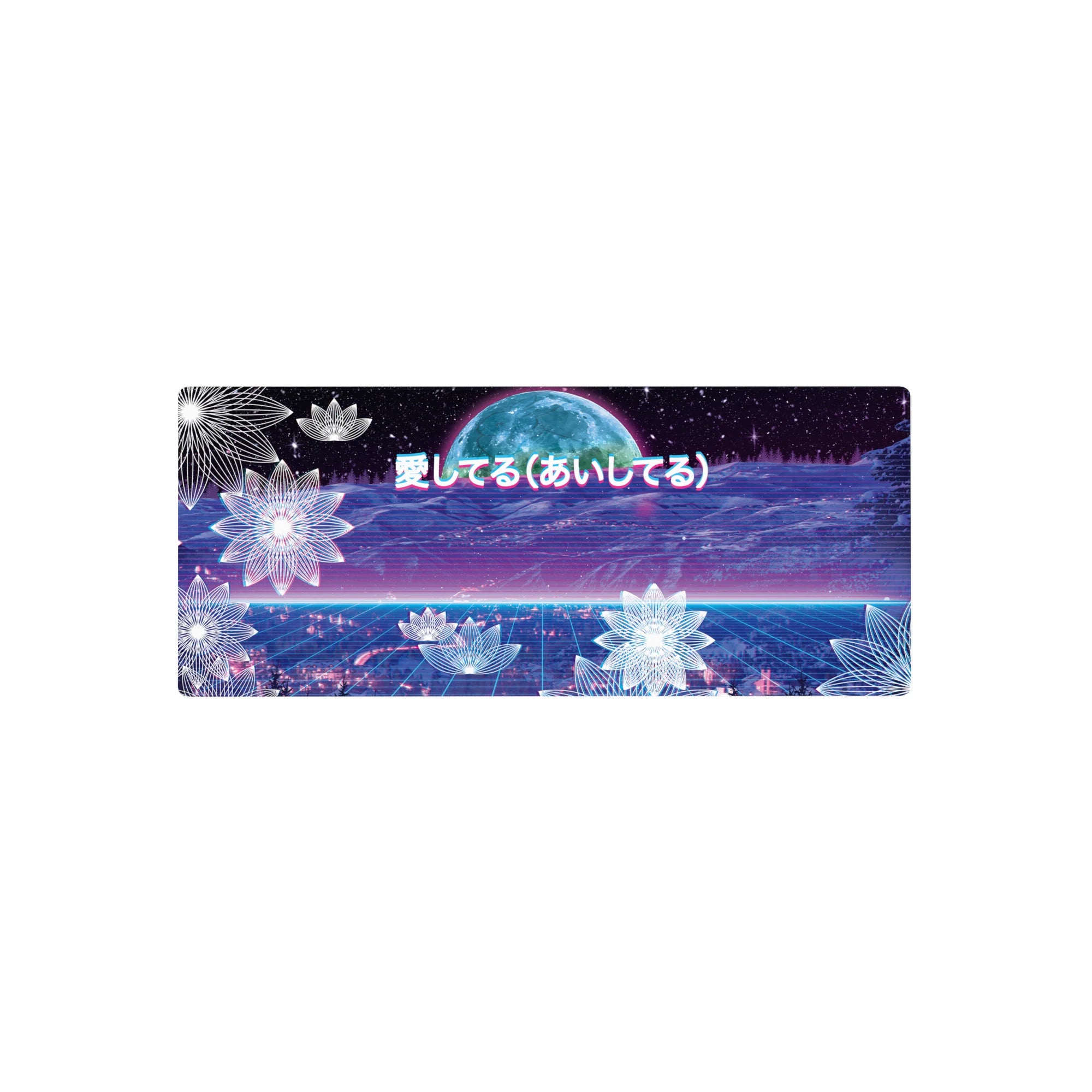 Retrowave - Vaporwave Deskmat | Mousepad | Deskpad - Neon Love Cosmos - AniChan