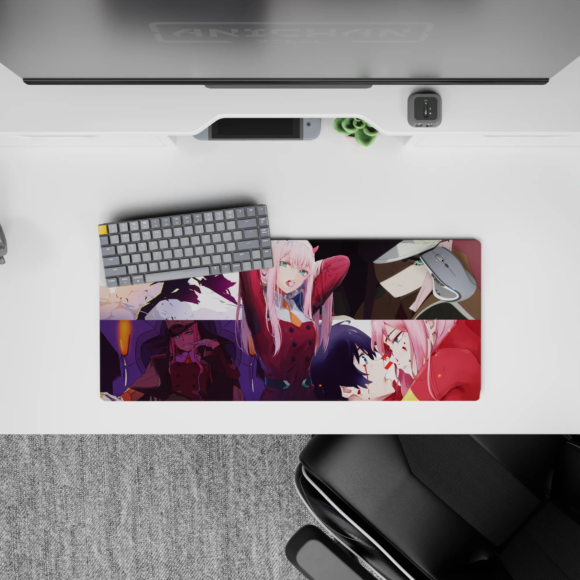 Darling In The Franxx - Anime Mouse Pad and Desk Pad - Rebel&#39;s Embrace - AniChan