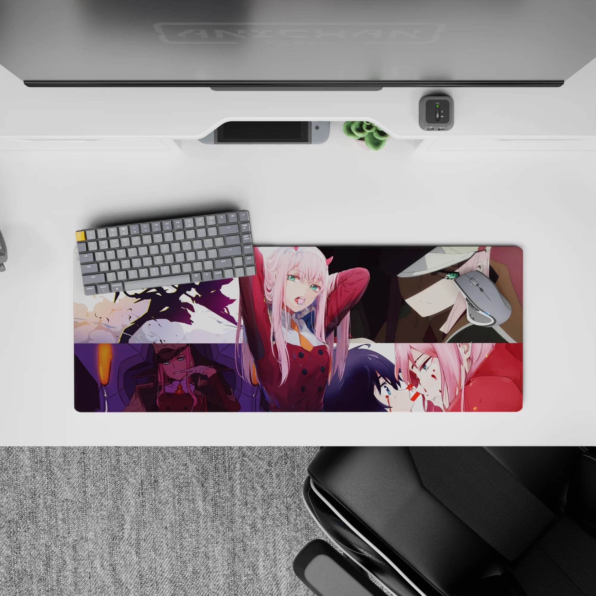 Darling In The Franxx - Anime Mouse Pad and Desk Pad - Rebel&#39;s Embrace - AniChan