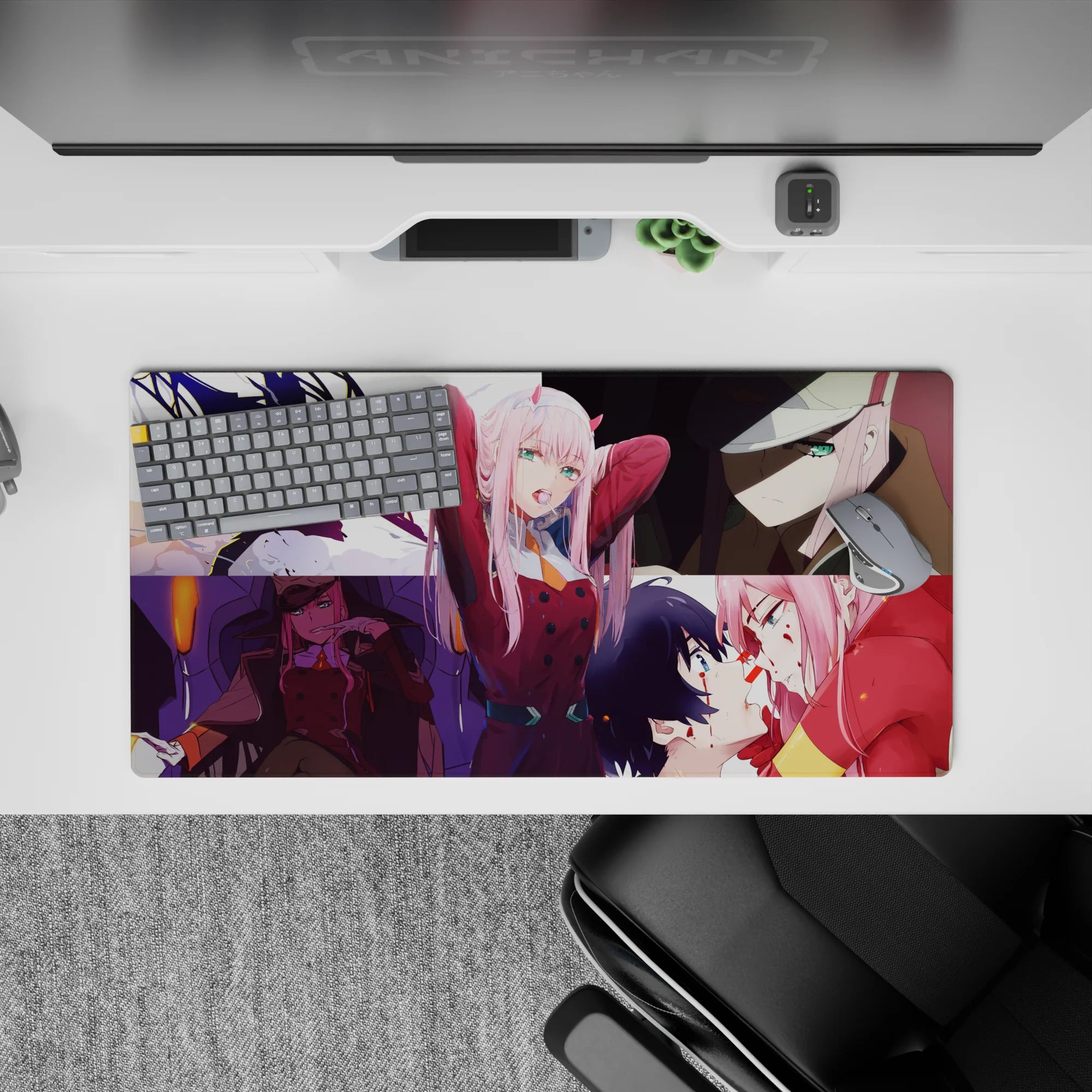 Darling In The Franxx - Anime Mouse Pad and Desk Pad - Rebel&#39;s Embrace - AniChan