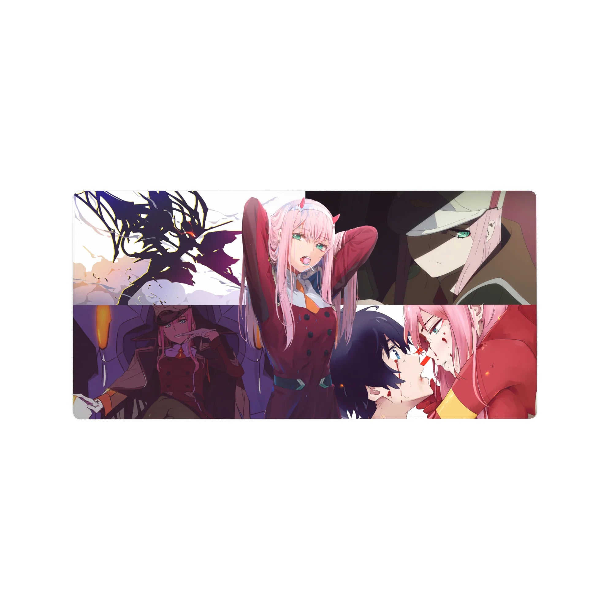 Darling In The Franxx - Anime Mouse Pad and Desk Pad - Rebel&#39;s Embrace - AniChan