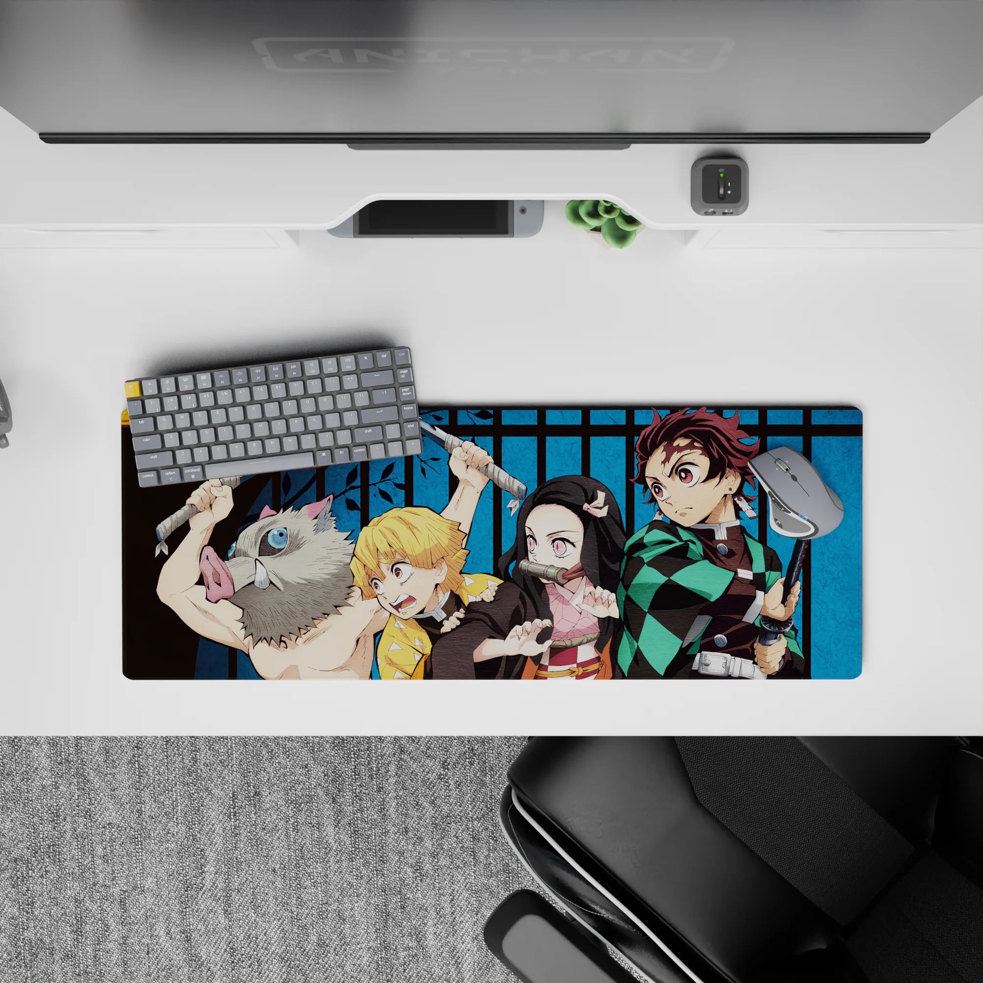 Demon Slayer Deskmat | Mousepad | Deskpad - Demon Slayer Squad Unleashed - AniChan