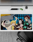 Demon Slayer Deskmat | Mousepad | Deskpad - Demon Slayer Squad Unleashed - AniChan