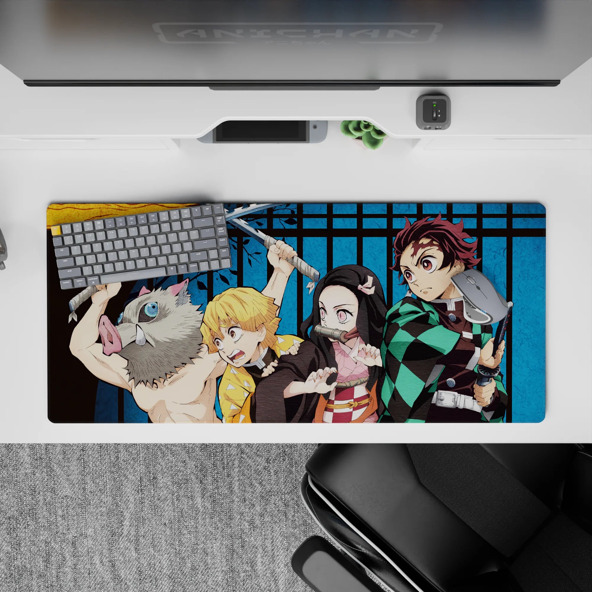 Demon Slayer Deskmat | Mousepad | Deskpad - Demon Slayer Squad Unleashed - AniChan