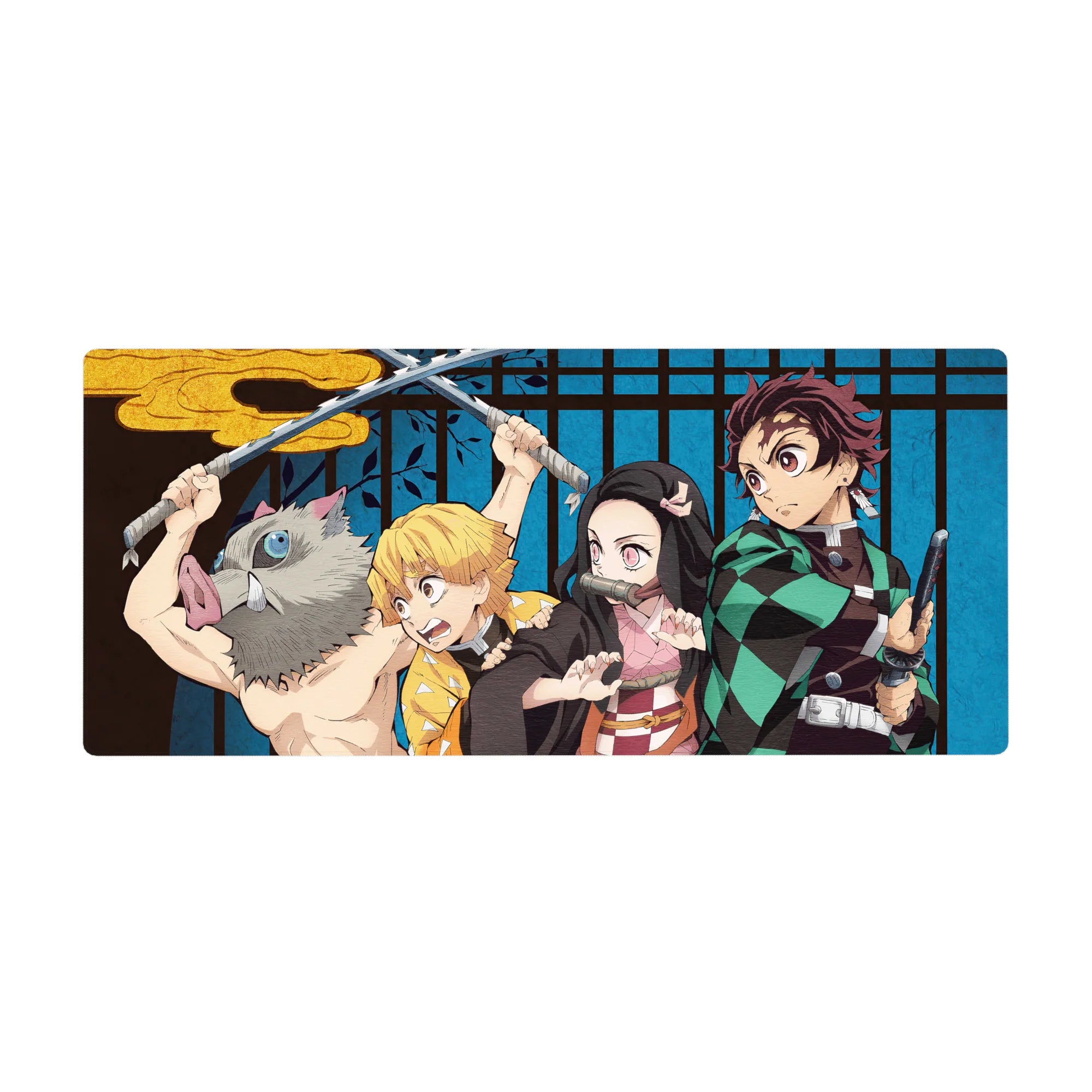 Demon Slayer Deskmat | Mousepad | Deskpad - Demon Slayer Squad Unleashed - AniChan