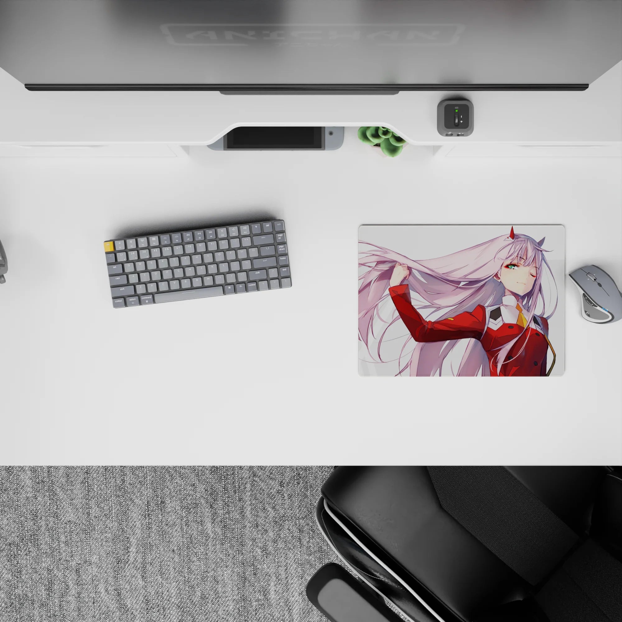 Darling In The Franxx Deskmat | Mousepad | Deskpad - Confident Windswept Grace - AniChan