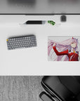 Darling In The Franxx Deskmat | Mousepad | Deskpad - Confident Windswept Grace - AniChan