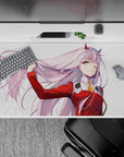 Darling In The Franxx Deskmat | Mousepad | Deskpad - Confident Windswept Grace - AniChan