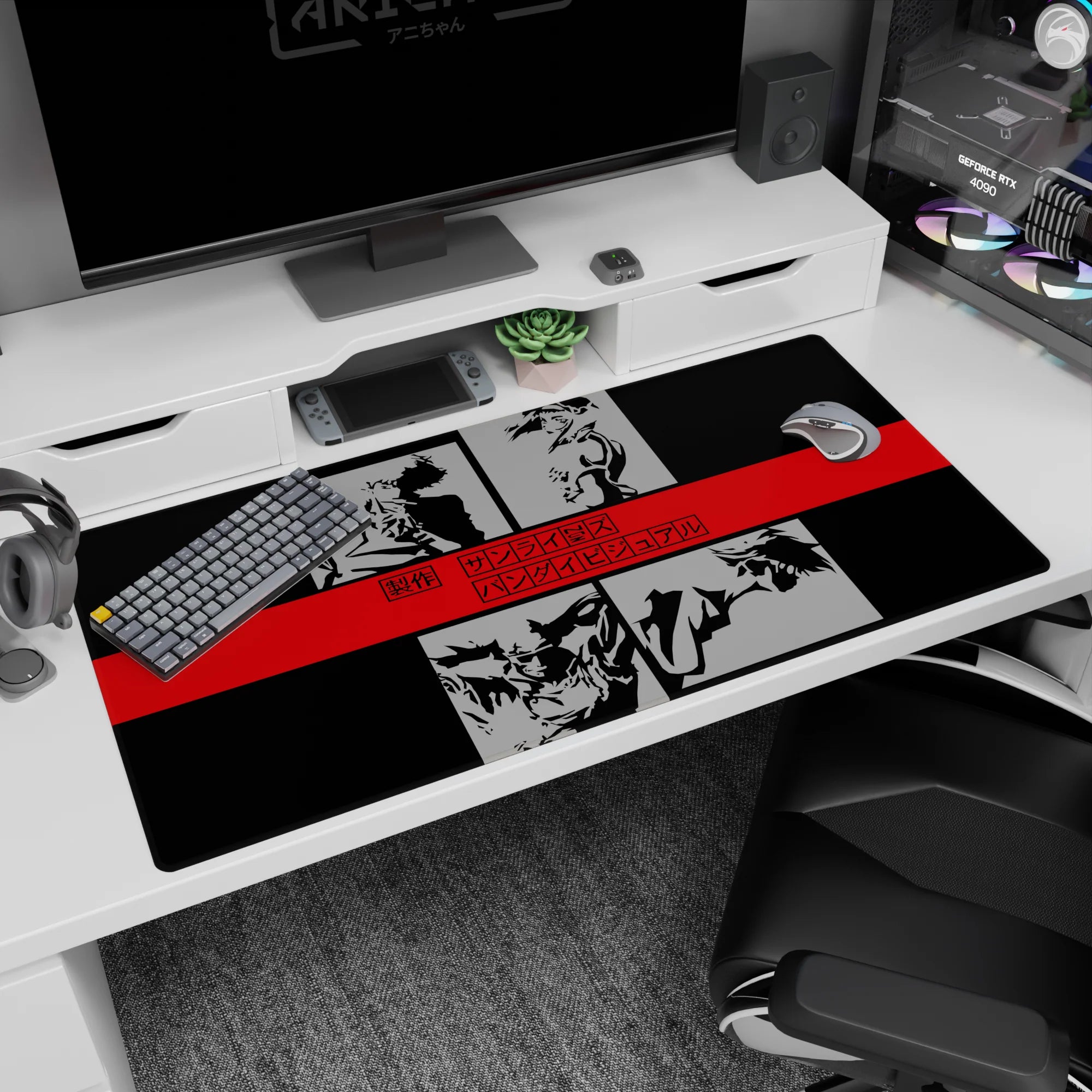 Cowboy Bepop - Anime Mouse Pad and Desk Pad - Redline Noir - AniChan