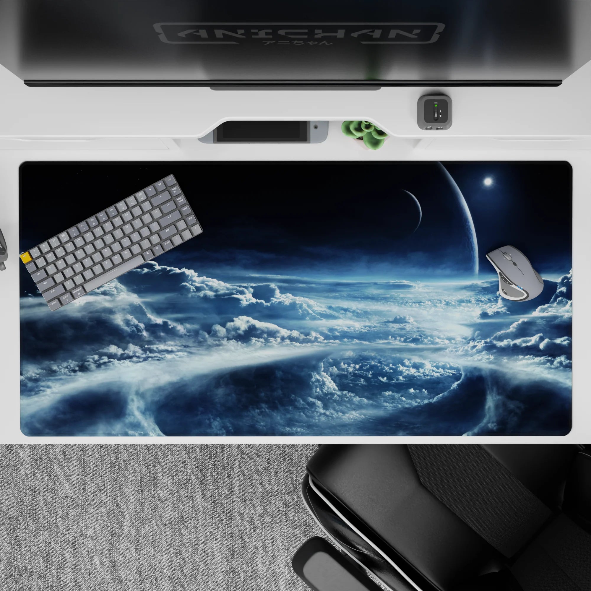 Midnight Cloudveil - Space Mouse Pad and Desk Pad – AniChan