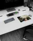 Kakashi Hatake Naruto mouse pad 14x10 inches showing him raising his blade in a quiet, intense showdown scene.