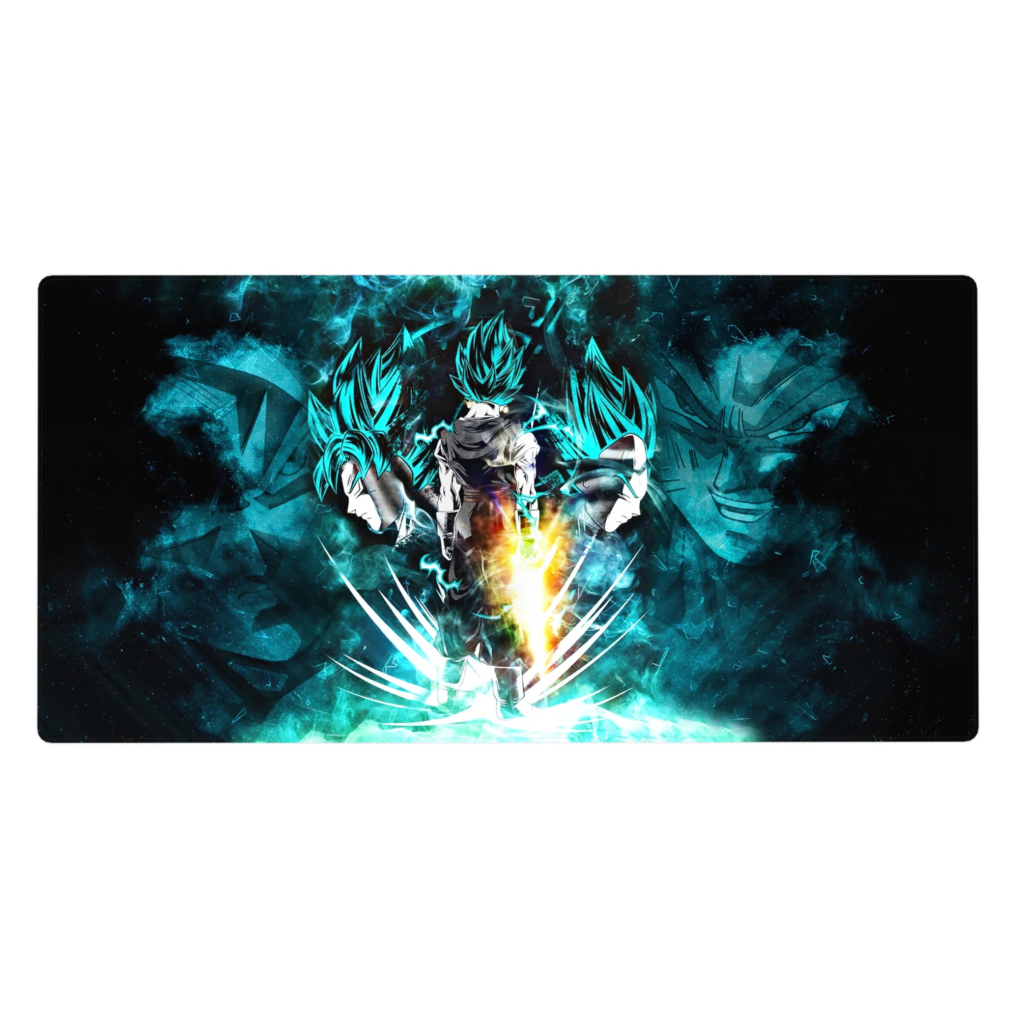 Dragon Ball Deskmat | Mousepad | Deskpad - Blue Fusion Fury - AniChan