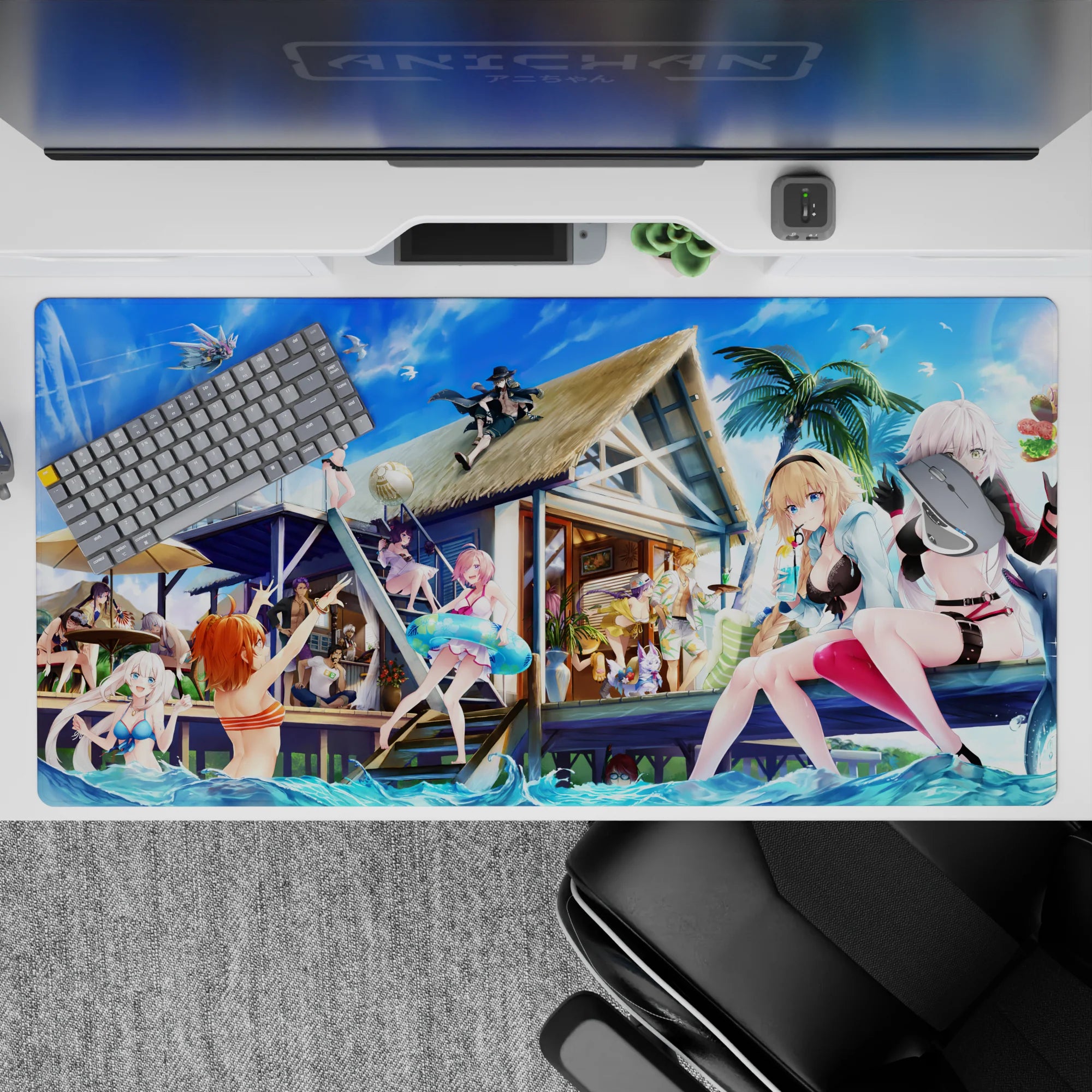 Fate Grand Order Deskmat | Mousepad | Deskpad - Tropical Beach Getaway - AniChan