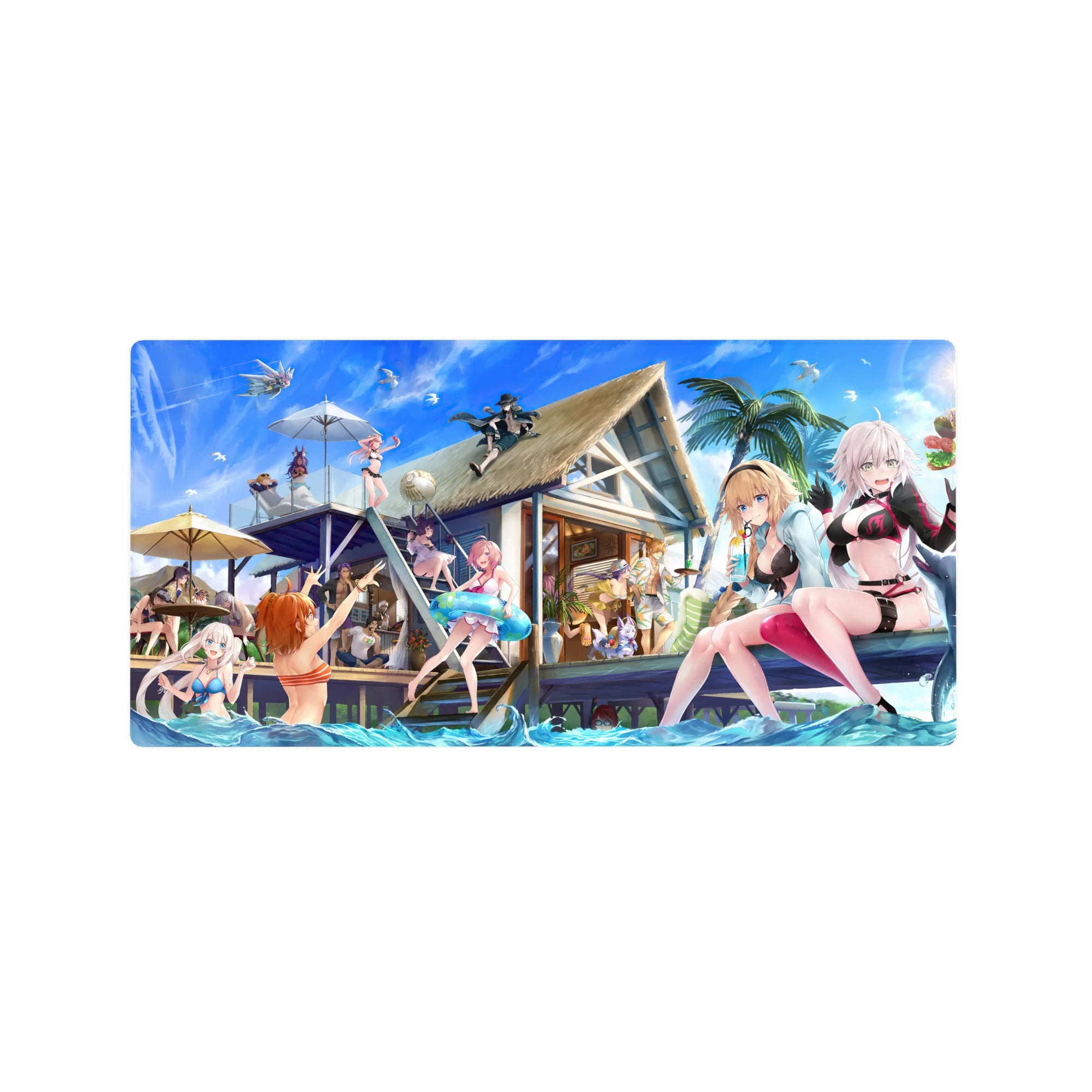 Fate Grand Order Deskmat | Mousepad | Deskpad - Tropical Beach Getaway - AniChan