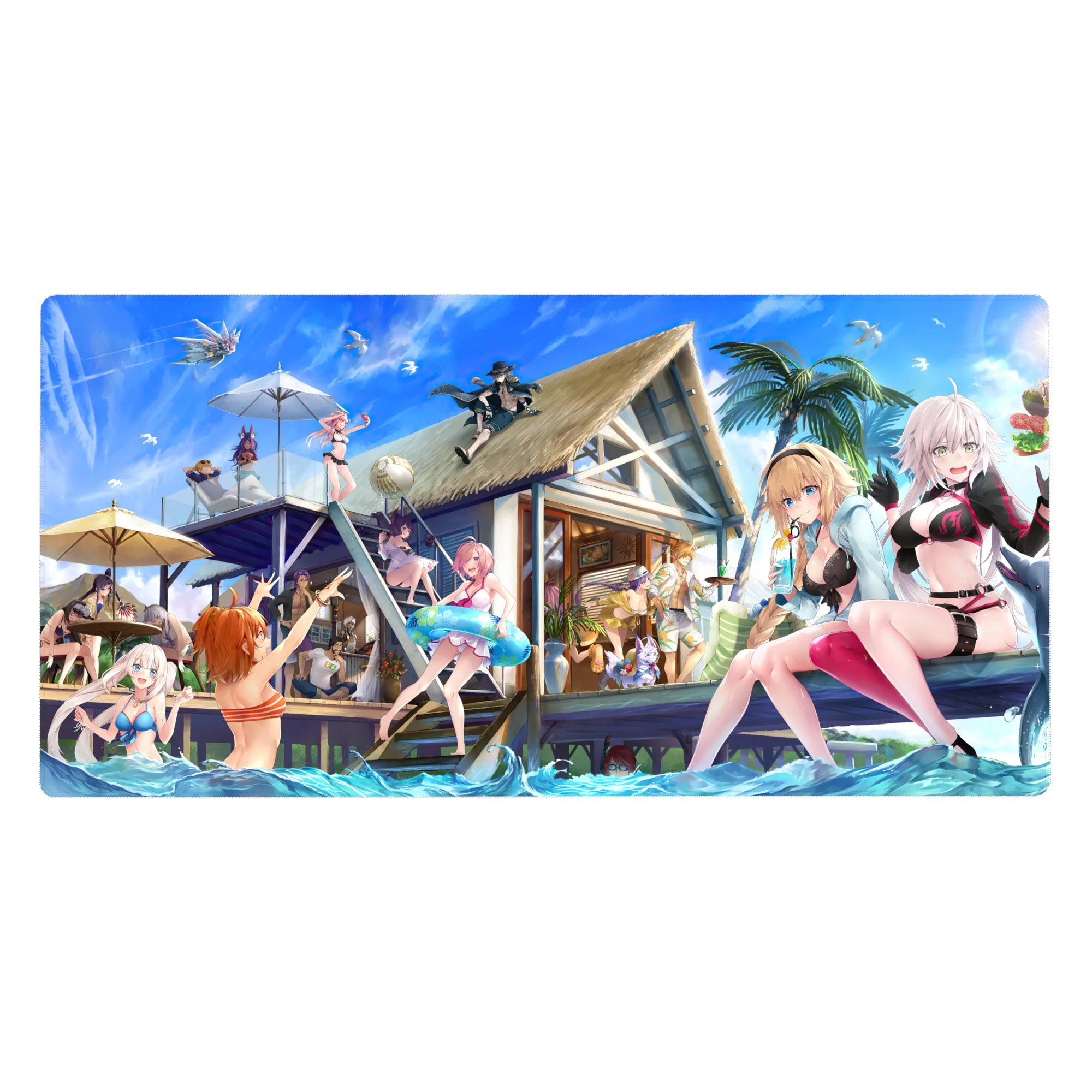 Fate Grand Order Deskmat | Mousepad | Deskpad - Tropical Beach Getaway - AniChan