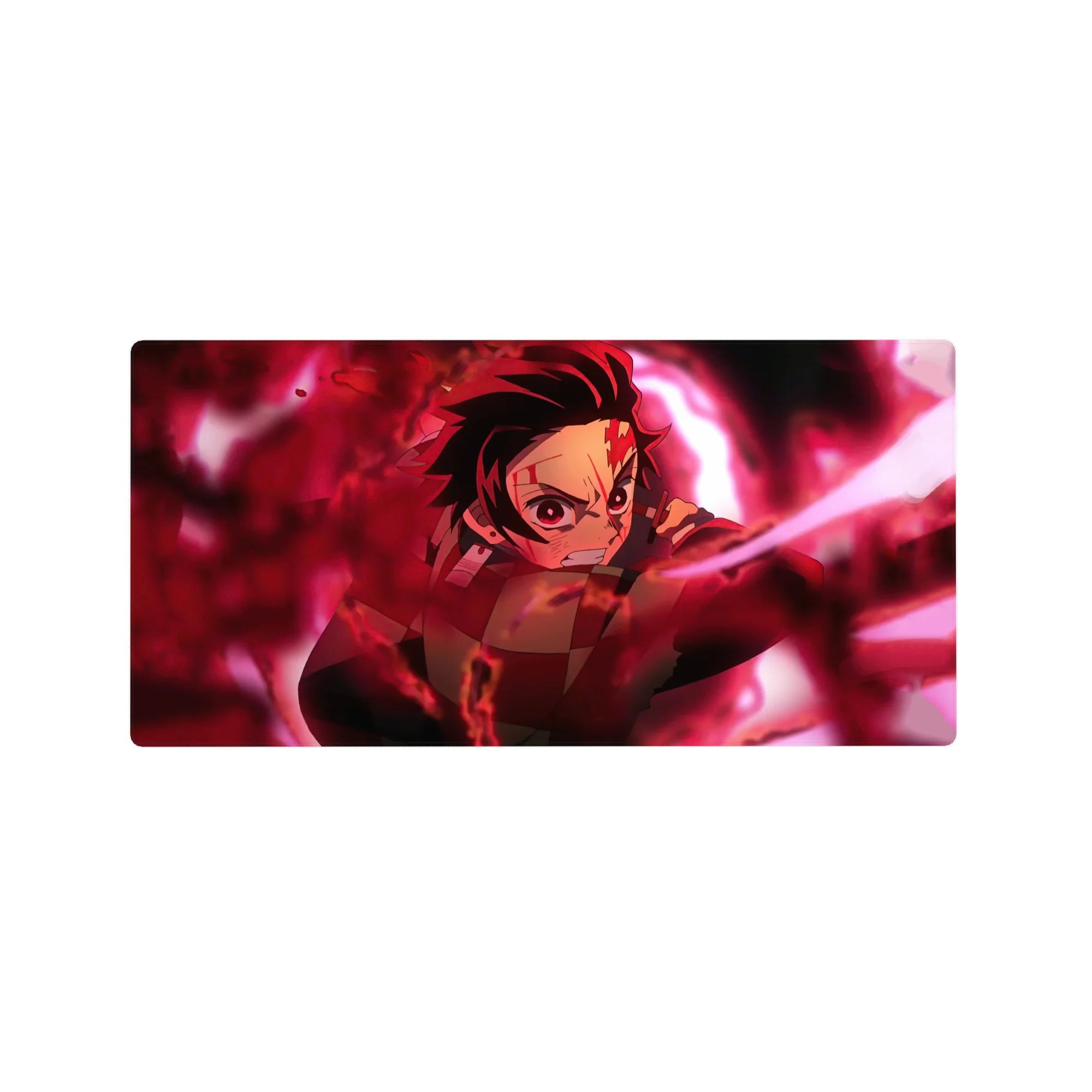 Demon Slayer Deskmat | Mousepad | Deskpad - Blazing Resolve - AniChan