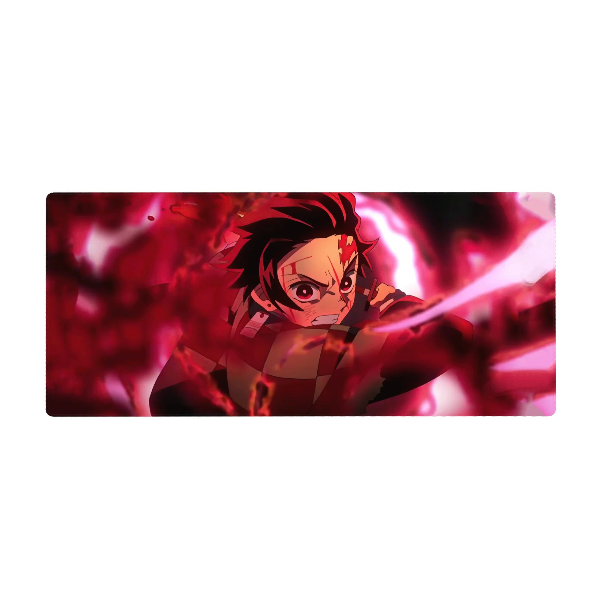 Demon Slayer Deskmat | Mousepad | Deskpad - Blazing Resolve - AniChan