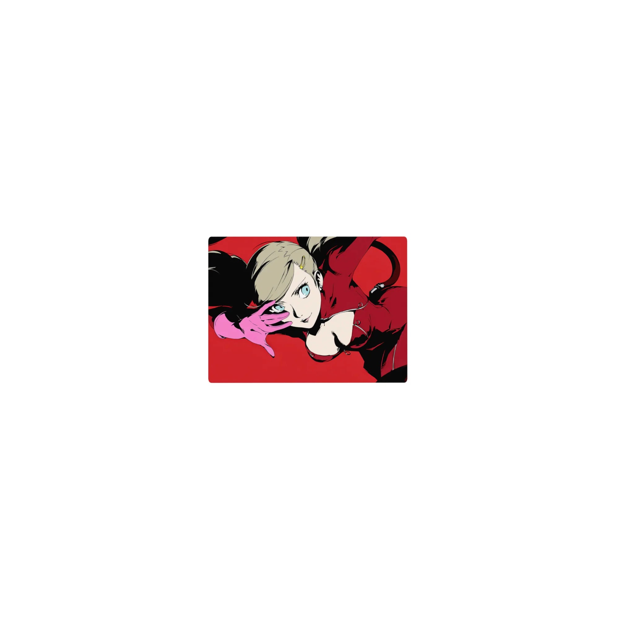 Ann Takamaki from Persona 5 mouse pad, 14x10 inches, features her iconic red suit and intense pose, perfect for anime fans.