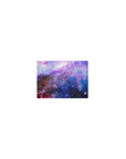 Galaxy swirl classic mouse pad, 14x10 inches, with glitter-like star dots and dreamy cosmic pattern.