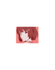 Classic anime girl mouse pad 14x10 inches with shy expression, clean linework, and cute hair clips.