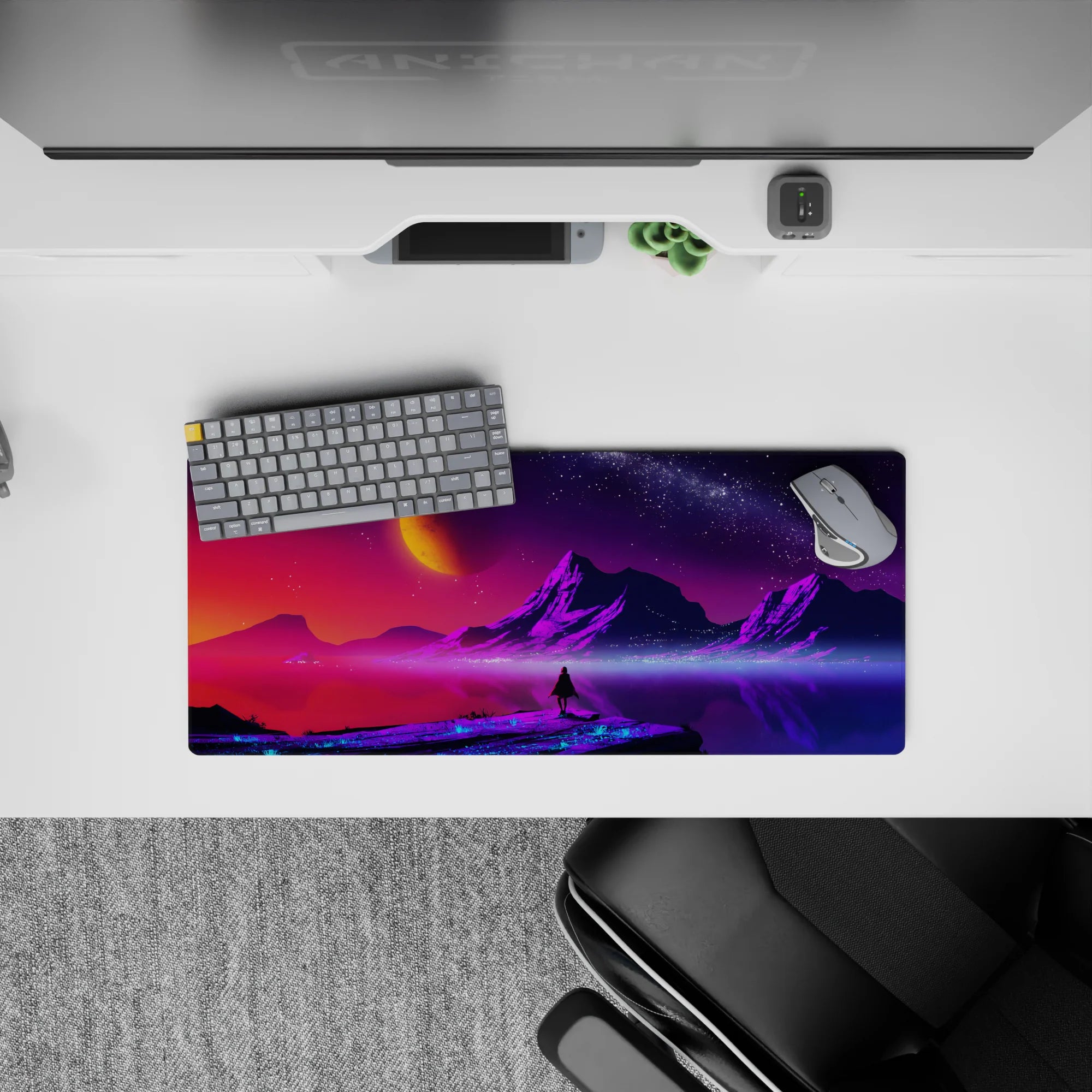 Fantasy Landscapes Deskmat | Mousepad | Deskpad - Cosmic Dawn