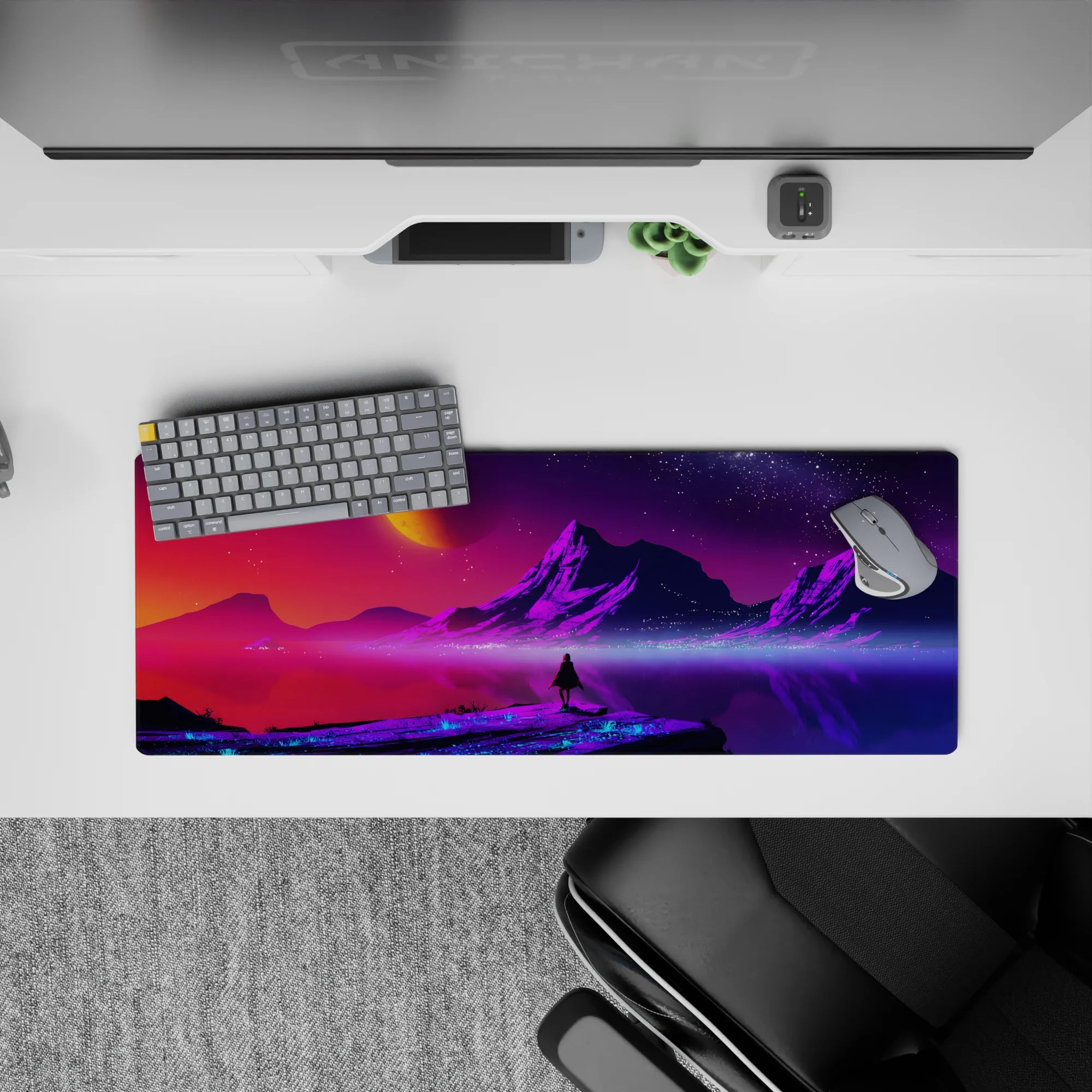 Fantasy Landscapes Deskmat | Mousepad | Deskpad - Cosmic Dawn