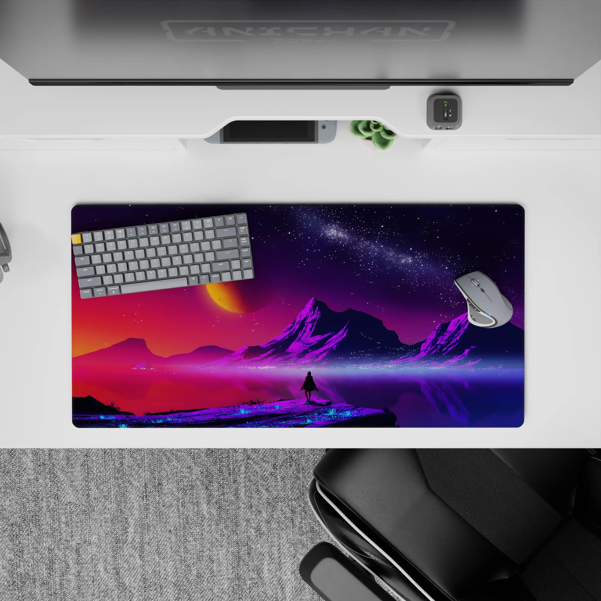 Fantasy Landscapes Deskmat | Mousepad | Deskpad - Cosmic Dawn