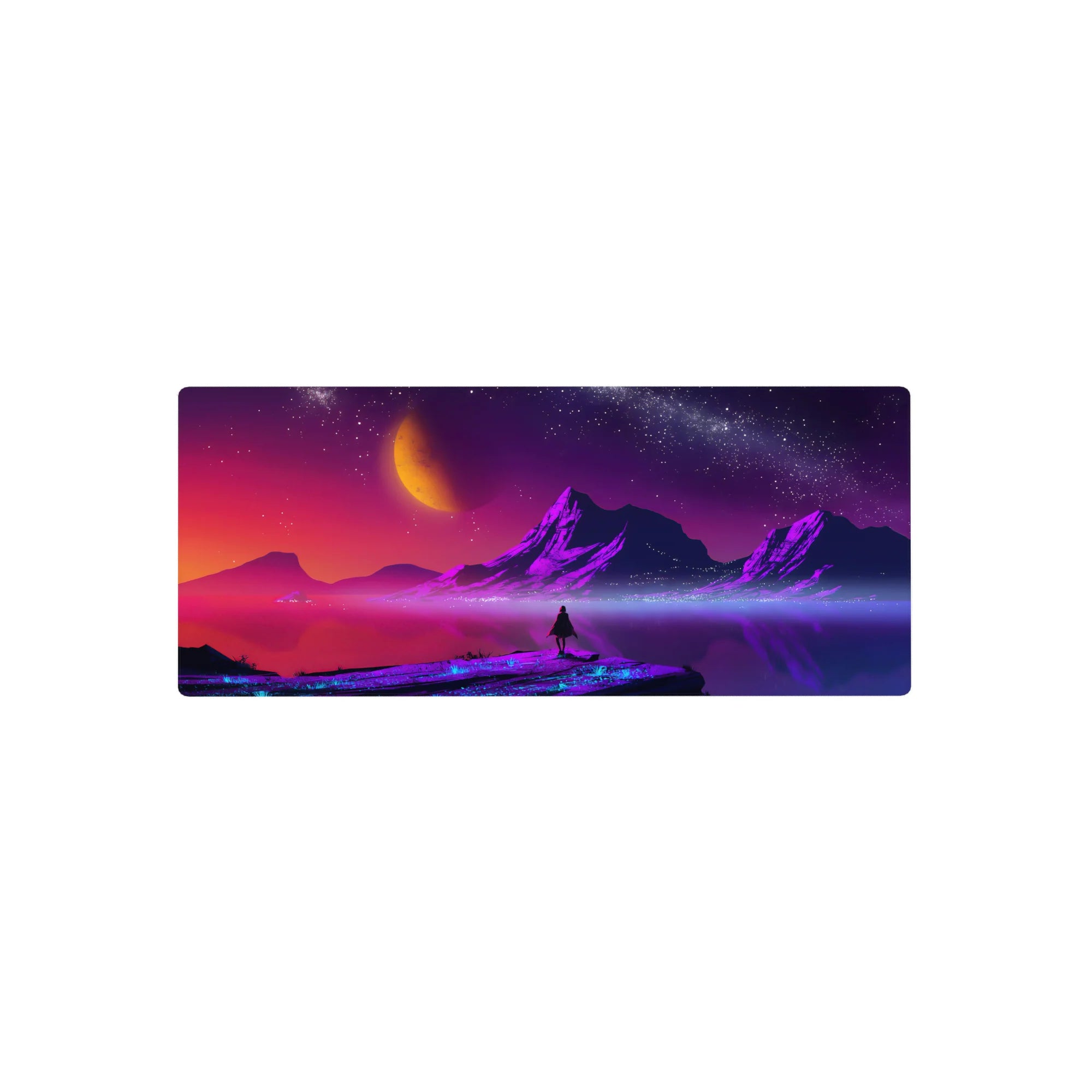 Fantasy Landscapes Deskmat | Mousepad | Deskpad - Cosmic Dawn