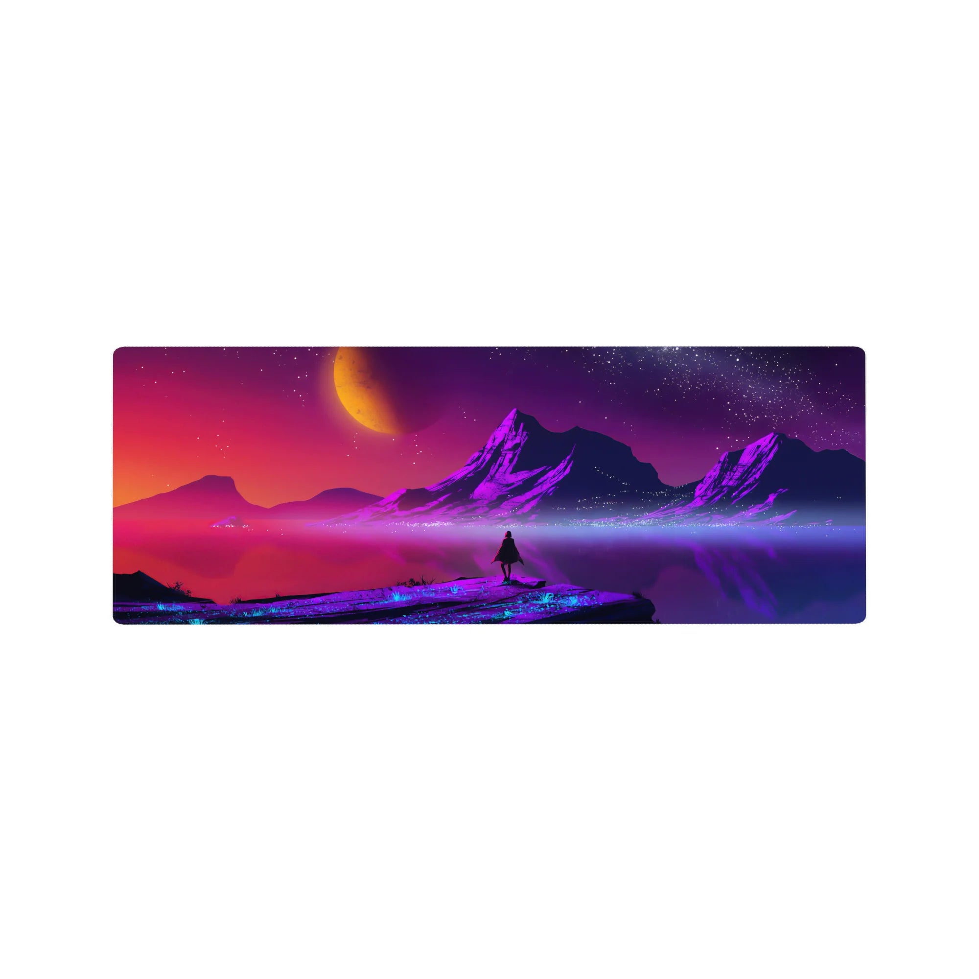 Fantasy Landscapes Deskmat | Mousepad | Deskpad - Cosmic Dawn