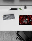 Anime mouse pad 14x10 inches featuring Joker and Phantom Thieves from Persona 5 in shattered glass design, bold reds.