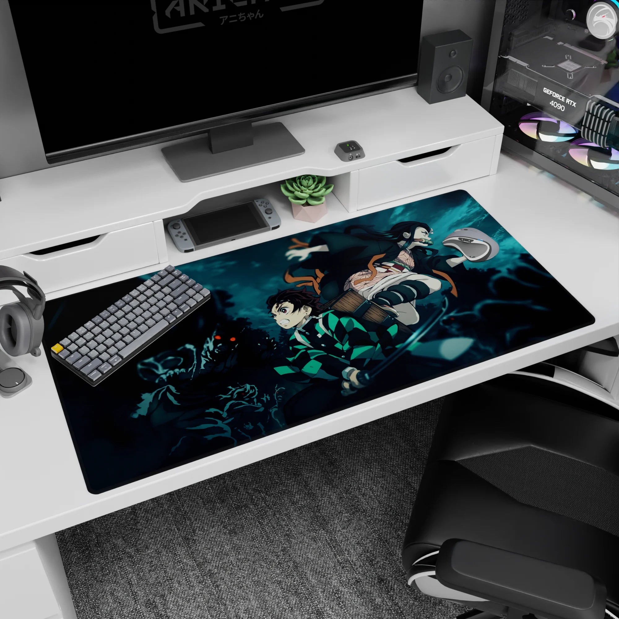 Demon Slayer Deskmat | Mousepad | Deskpad - Samurai Spirits - AniChan