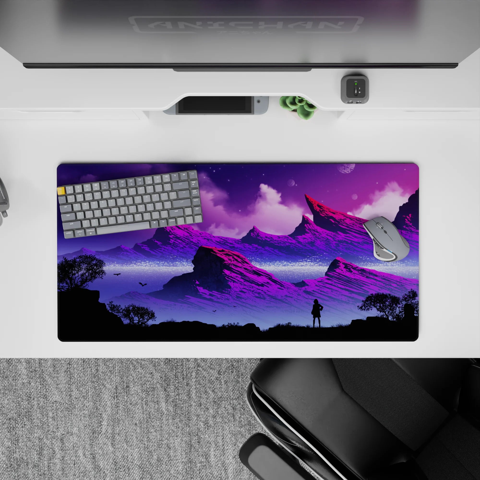 Fantasy Landscapes Deskmat | Mousepad | Deskpad - Galactic Dreamscape