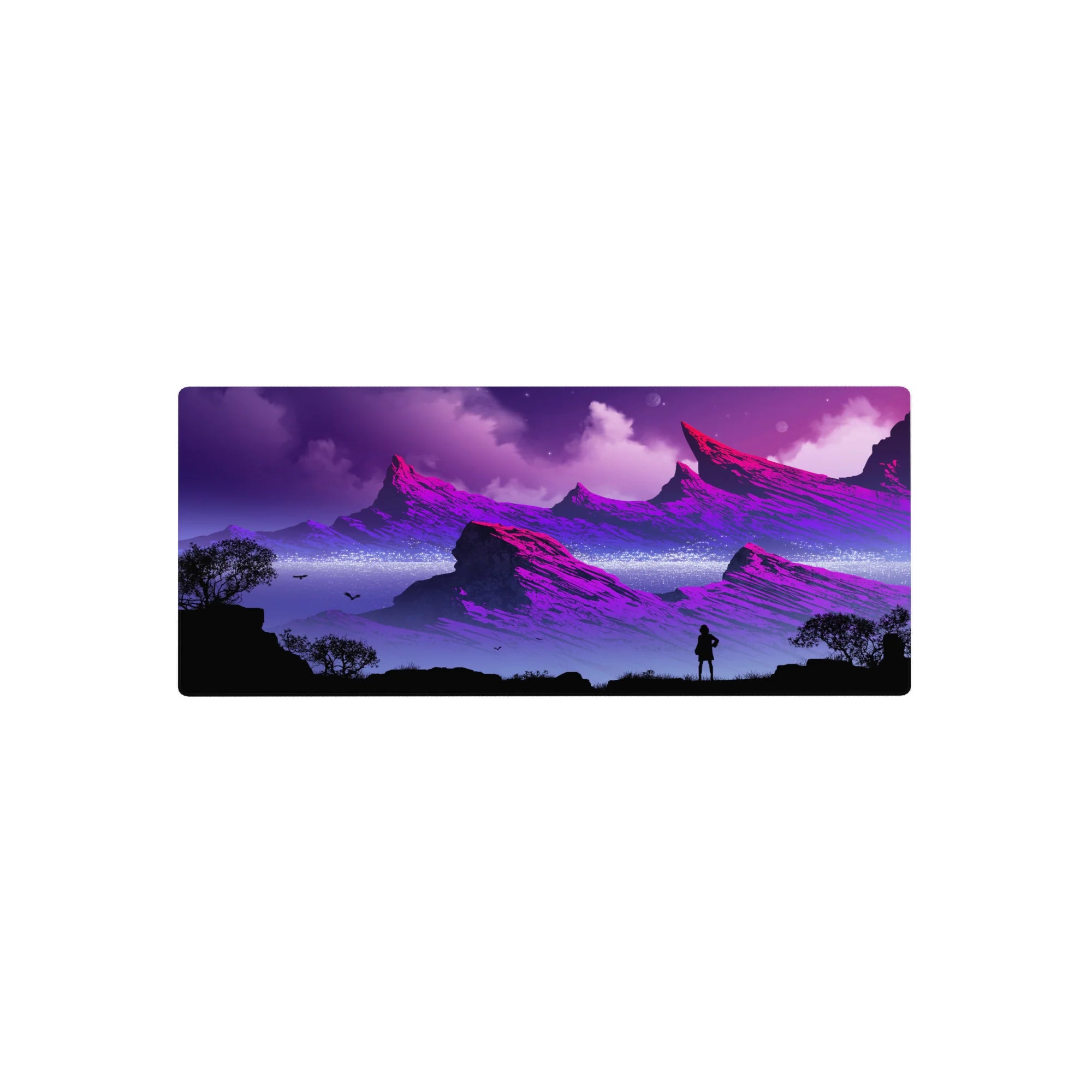 Fantasy Landscapes Deskmat | Mousepad | Deskpad - Galactic Dreamscape