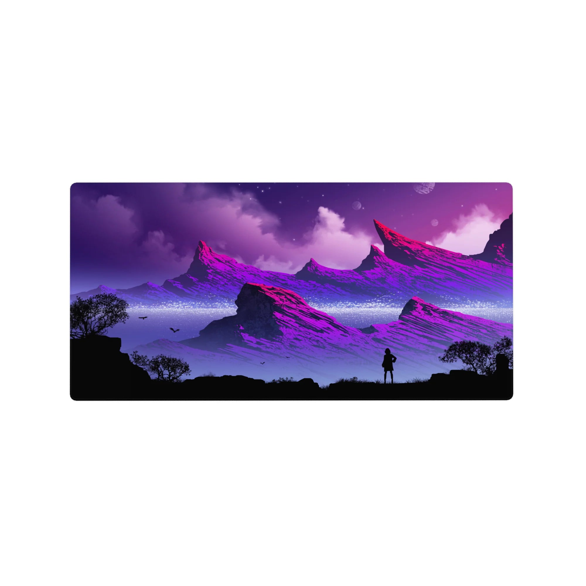 Fantasy Landscapes Deskmat | Mousepad | Deskpad - Galactic Dreamscape