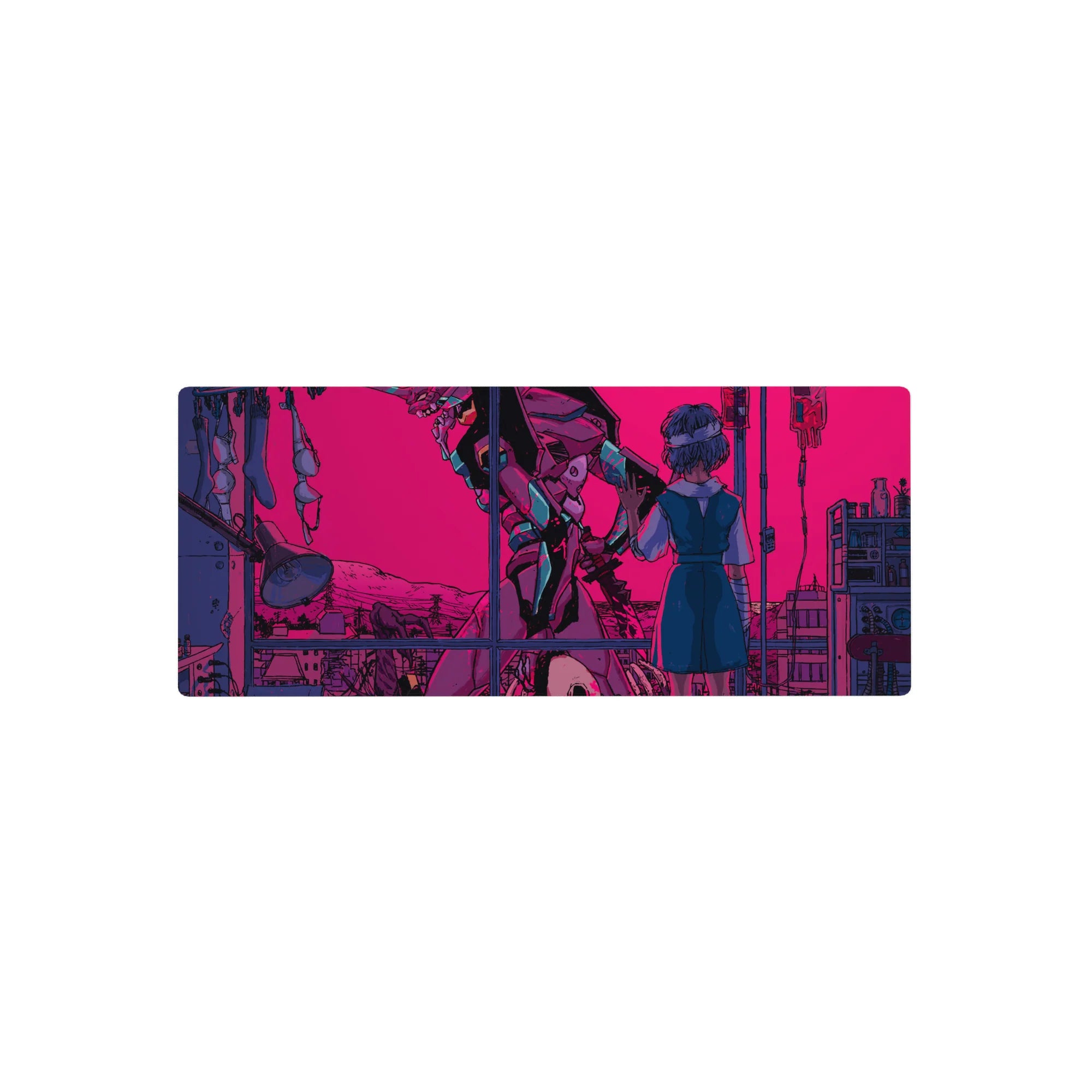 Evangelion - Anime Mouse Pad and Desk Pad - Neon Reverie - AniChan