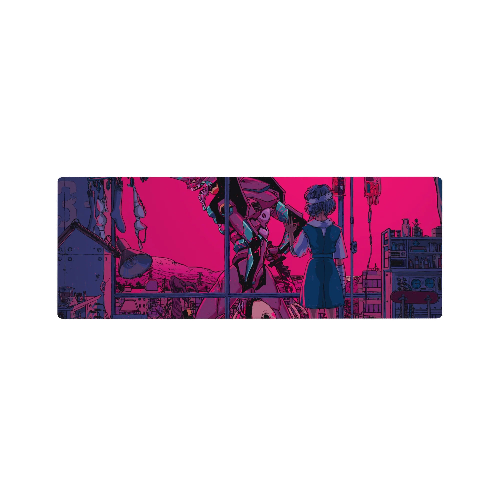 Evangelion - Anime Mouse Pad and Desk Pad - Neon Reverie - AniChan