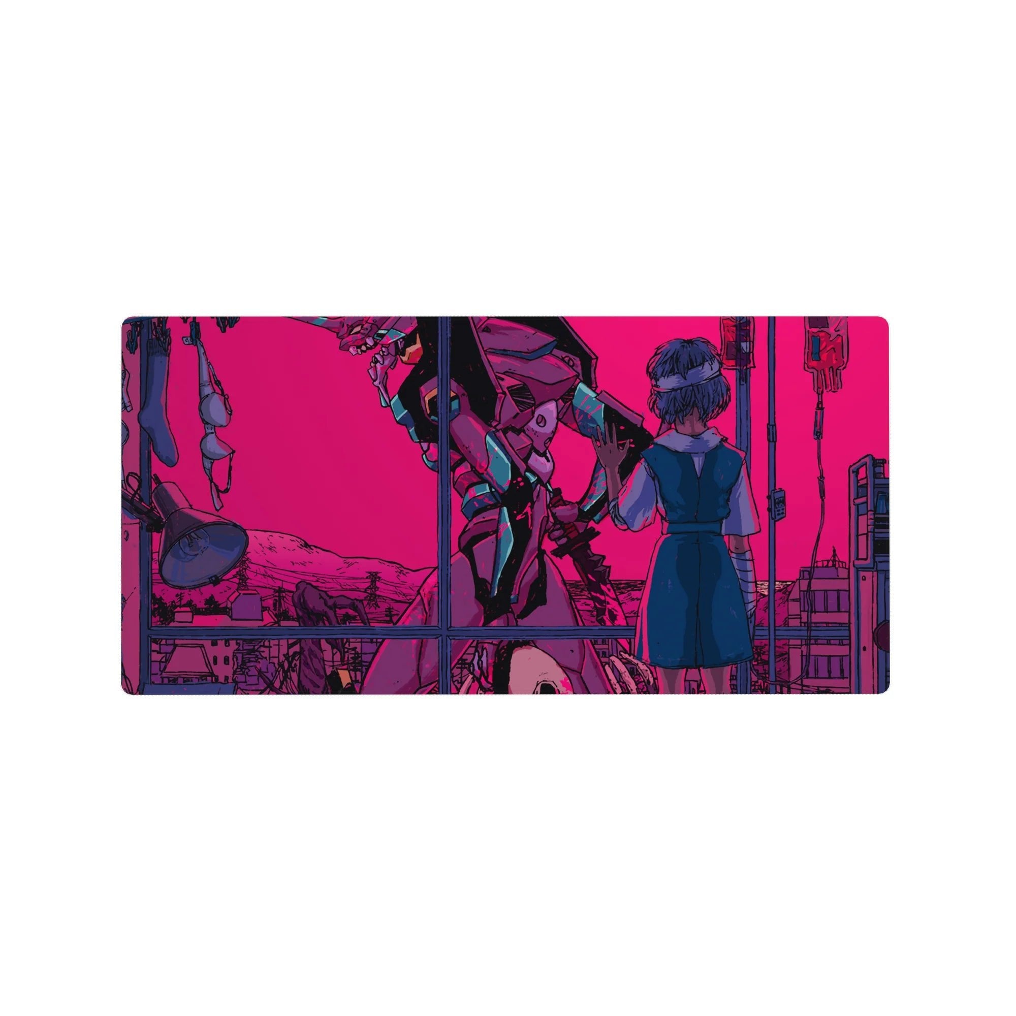 Evangelion - Anime Mouse Pad and Desk Pad - Neon Reverie - AniChan