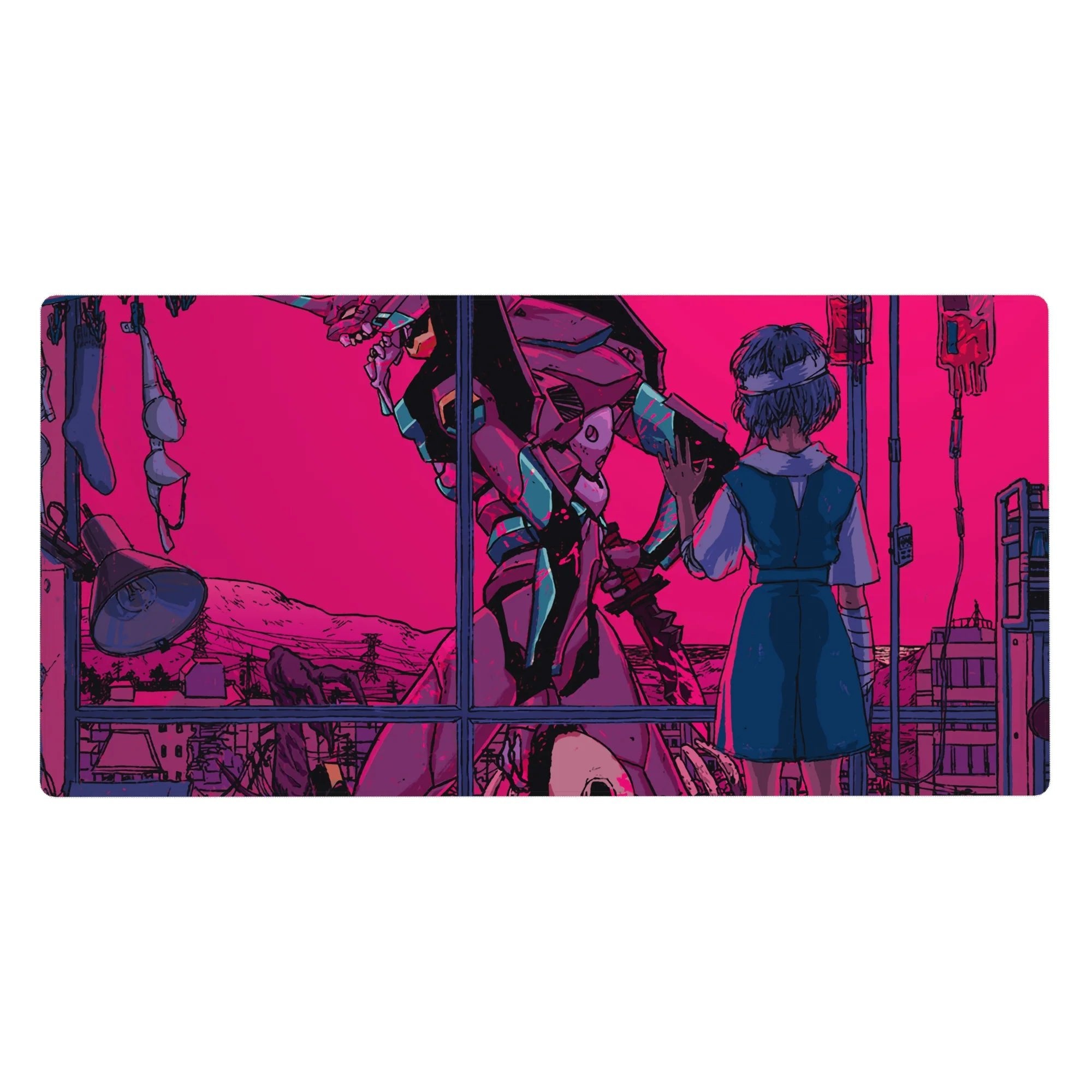 Evangelion - Anime Mouse Pad and Desk Pad - Neon Reverie - AniChan