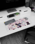 28x12 inches Chika Fujiwara mouse pad from Kaguya-sama: Love Is War, smug to shocked faces collage.