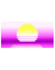 Retrowave - Vaporwave Deskmat | Mousepad | Deskpad - Neon Sunset Reflection - AniChan