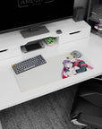 28x12 inches Naruto mouse pad showing Naruto Uzumaki hugging Hinata Hyuga in a quiet snowy scene.