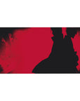Akatsuki-inspired anime desk pad with flowing cloak silhouette and shadowy corners, 40x20 inches.