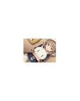 Classic anime girl mouse pad 14x10 inches, hugging a sleepy white cat plush in a cute hoodie.