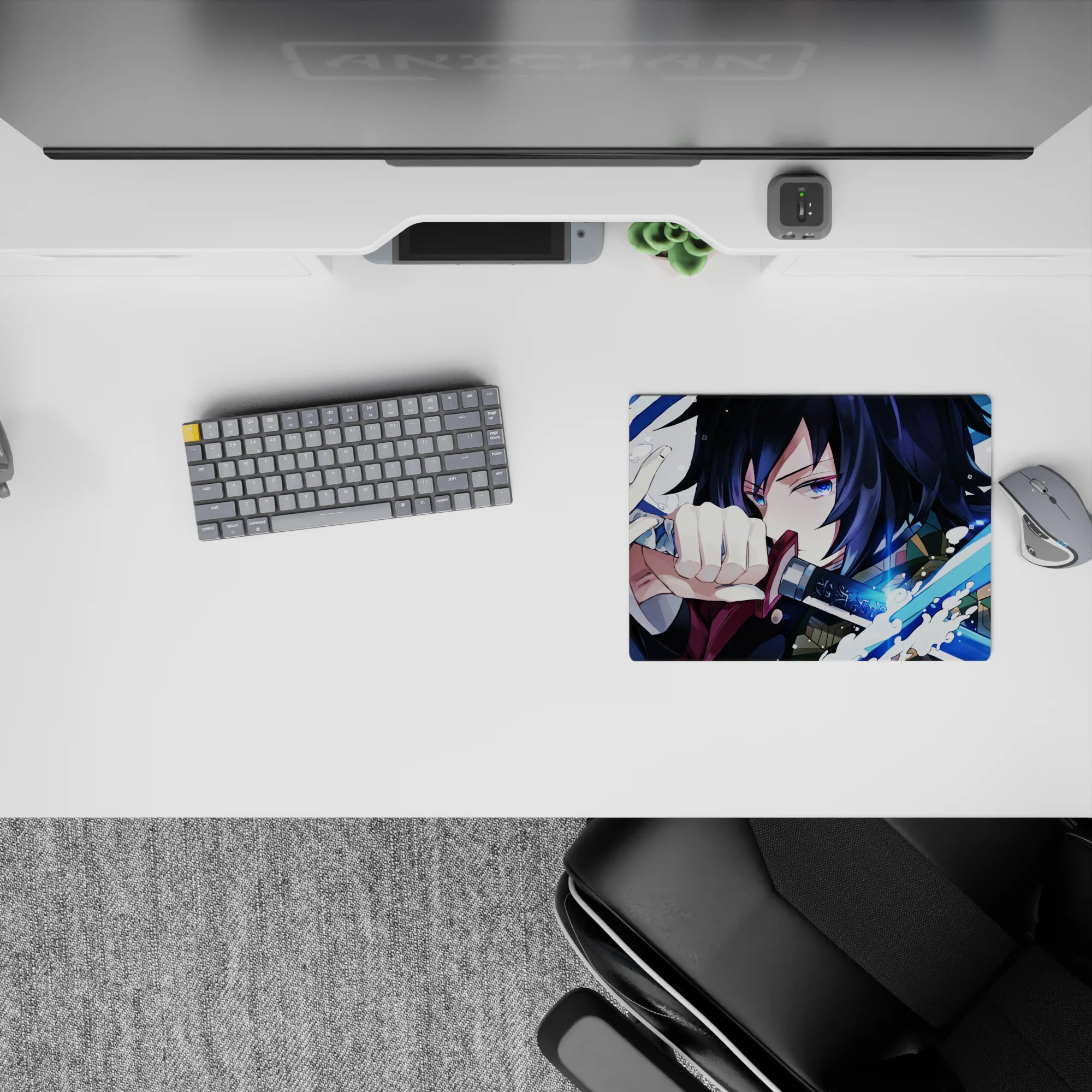 Demon Slayer Deskmat | Mousepad | Deskpad - Blade of Water Fury - AniChan